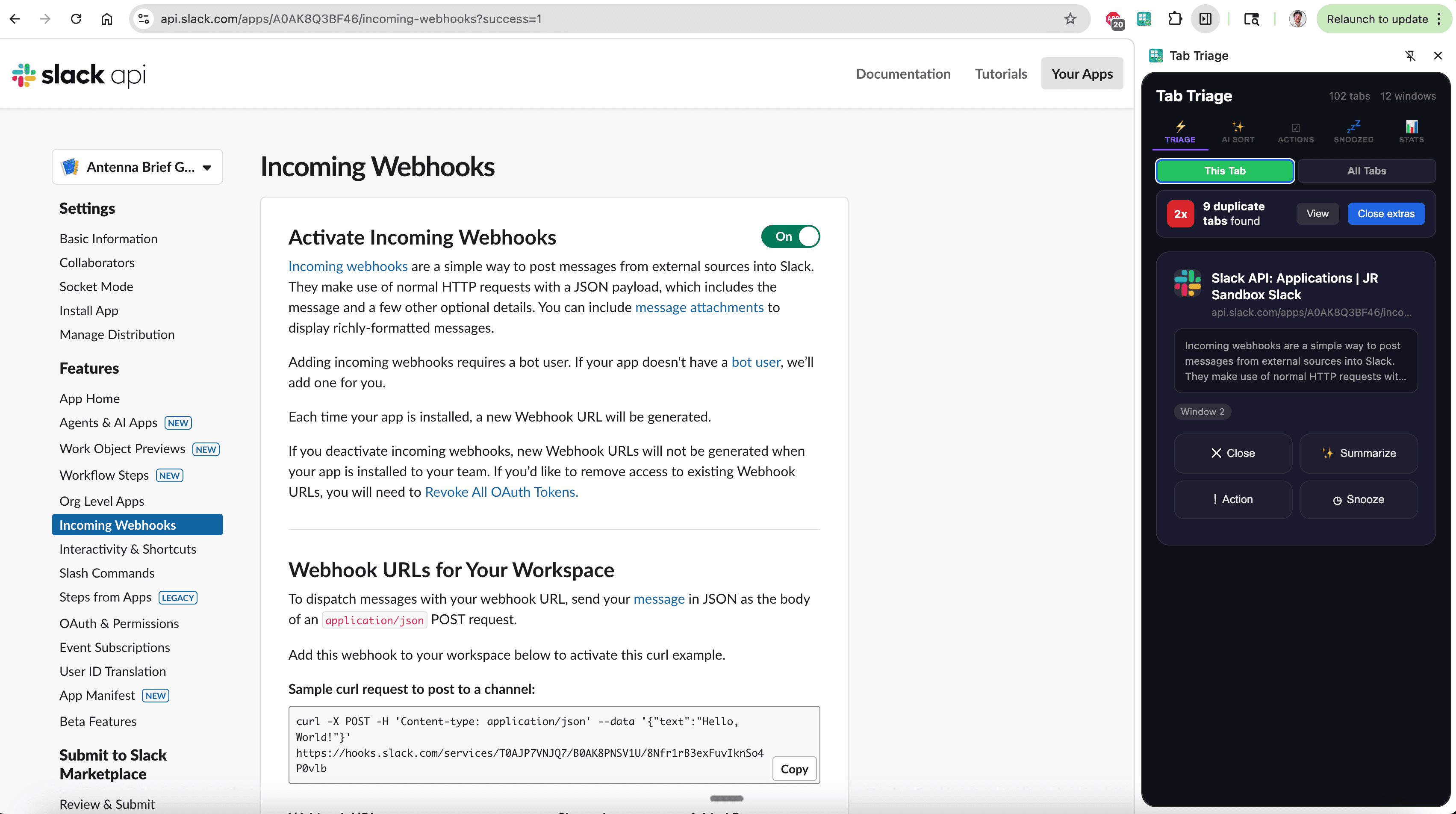 Tab Triage screenshot 1