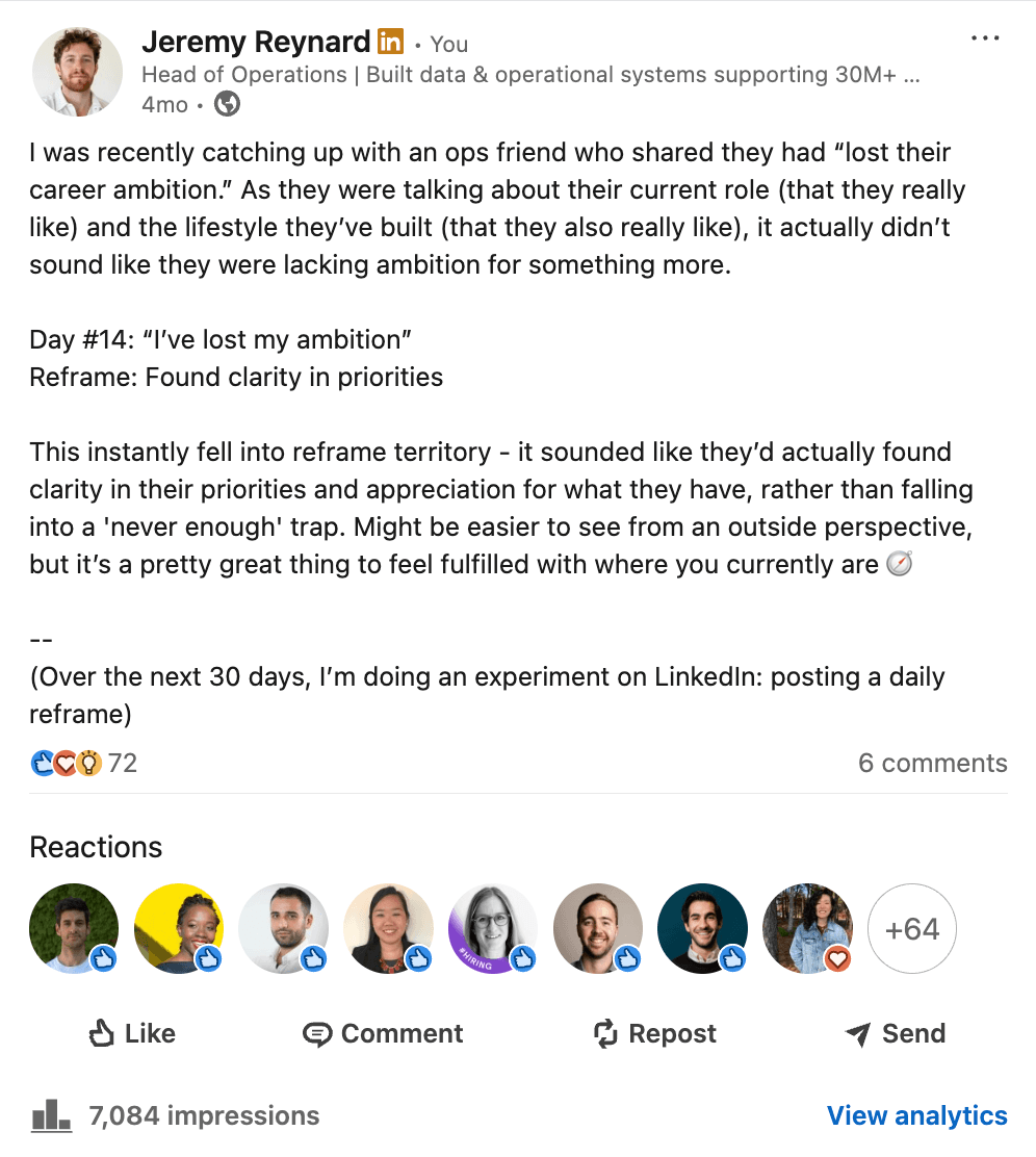 Day 14: I've lost my ambition